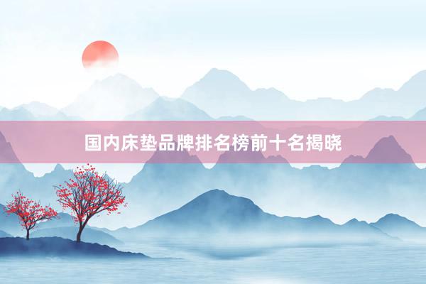 国内床垫品牌排名榜前十名揭晓